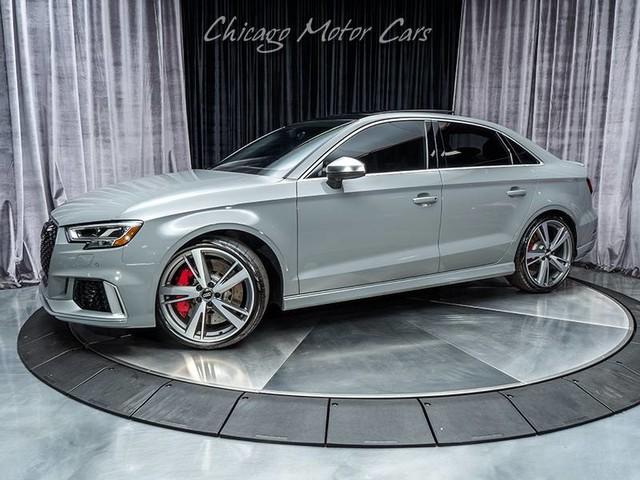 Used 2018 Audi RS3 Sedan ***Nardo Gray*** for sale Sold at Chicago Motor Cars in West Chicago IL 60185 1