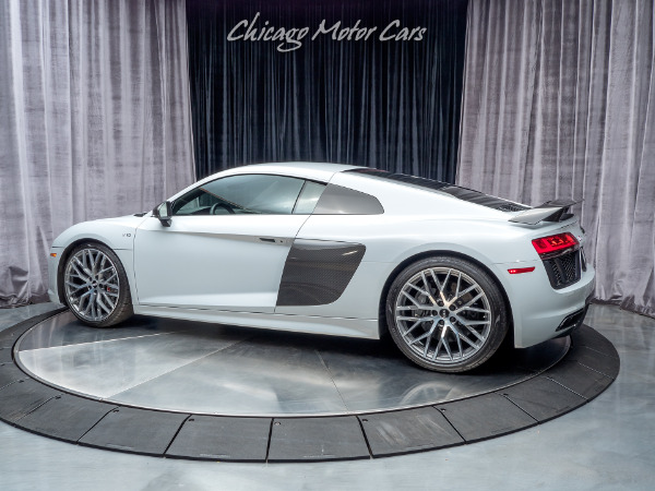 Used 2017 Audi R8 Coupe V10 plus MSRP $204k+ Radar! **Suzuka Gray** for sale Sold at Chicago Motor Cars in West Chicago IL 60185 3