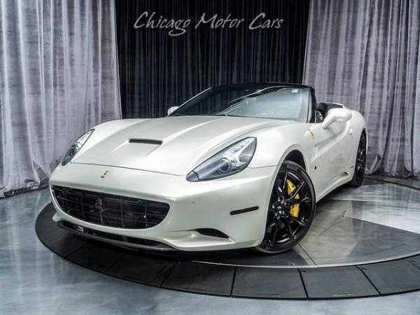 Used 2013 Ferrari California Convertible **Bianco Fuji** HIGH Original MSRP for sale Sold at Chicago Motor Cars in West Chicago IL 60185 2