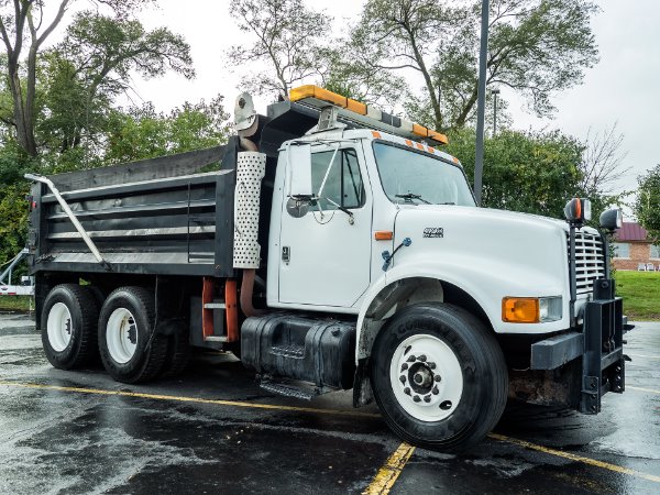Used 1999 International 4900 DT466 Dump Truck for sale Sold at Chicago Motor Cars in West Chicago IL 60185 3