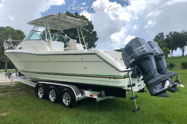 Used 2002 Pursuit 3070 Walkaround Yamaha Outboard 4-Stroke with Trailer for sale Sold at Chicago Motor Cars in West Chicago IL 60185 6