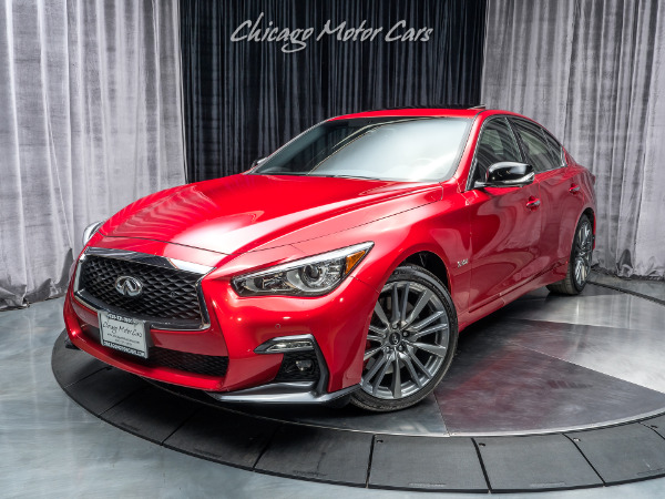 Used 2018 INFINITI Q50 RED SPORT 400 AWD Sedan for sale Sold at Chicago Motor Cars in West Chicago IL 60185 2