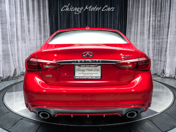 Used 2018 INFINITI Q50 RED SPORT 400 AWD Sedan for sale Sold at Chicago Motor Cars in West Chicago IL 60185 4