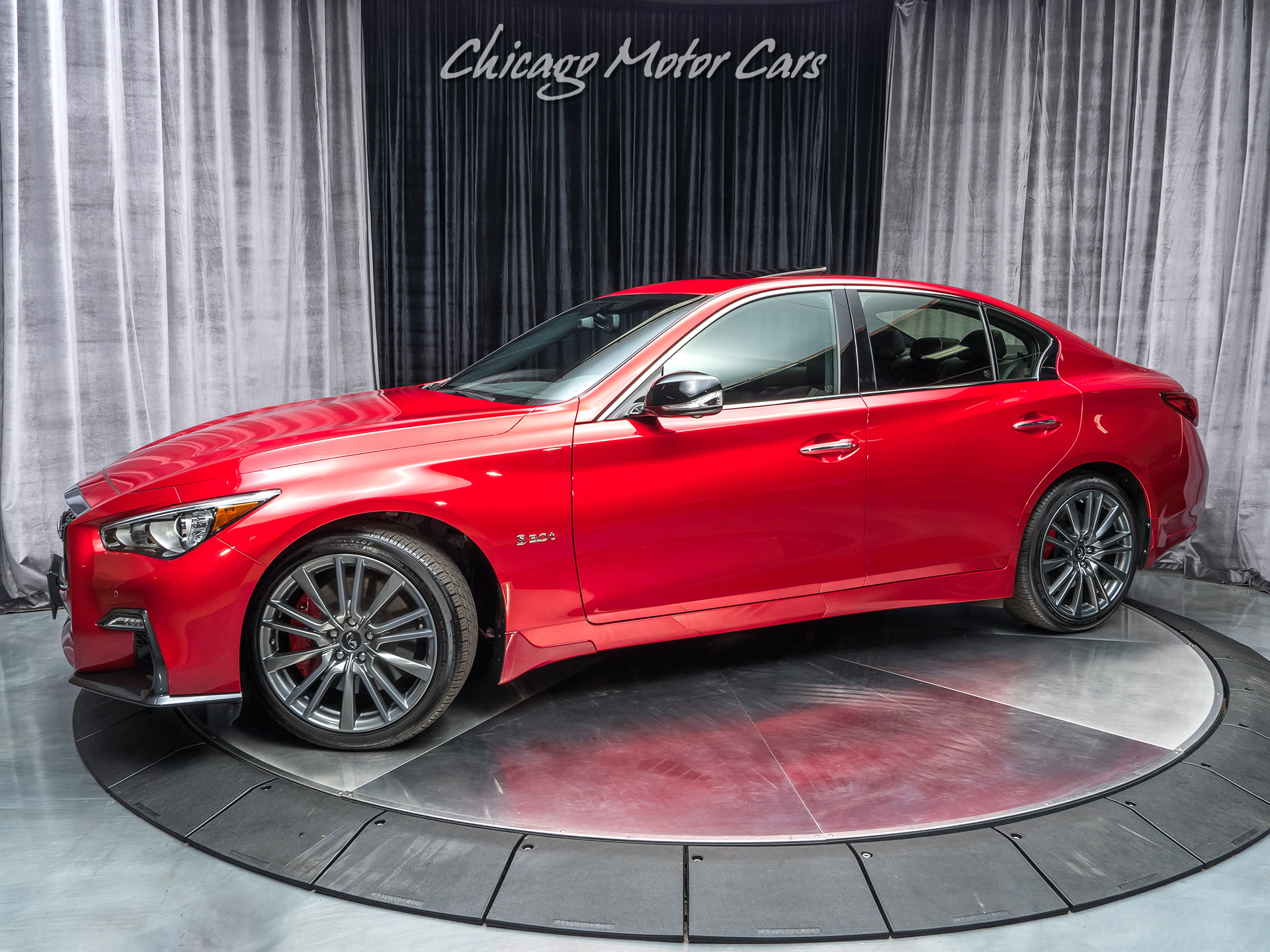 Used 2018 INFINITI Q50 RED SPORT 400 AWD Sedan for sale Sold at Chicago Motor Cars in West Chicago IL 60185 1