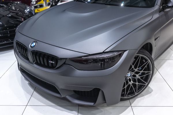 Used 2018 BMW M3 SEDAN 6-SPEED! COMPETITION PKG! EXECUTIVE PKG! MATTE GRAY VINYL WRAP! for sale Sold at Chicago Motor Cars in West Chicago IL 60185 5