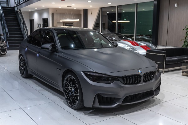 Used-2018-BMW-M3-SEDAN-6-SPEED-COMPETITION-PKG-EXECUTIVE-PKG-MATTE-GRAY-VINYL-WRAP