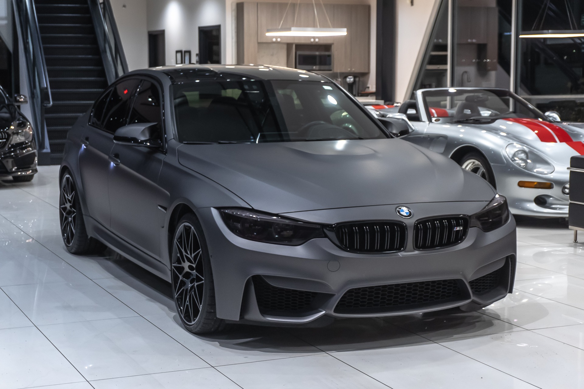 Used-2018-BMW-M3-SEDAN-6-SPEED-COMPETITION-PKG-EXECUTIVE-PKG-MATTE-GRAY-VINYL-WRAP