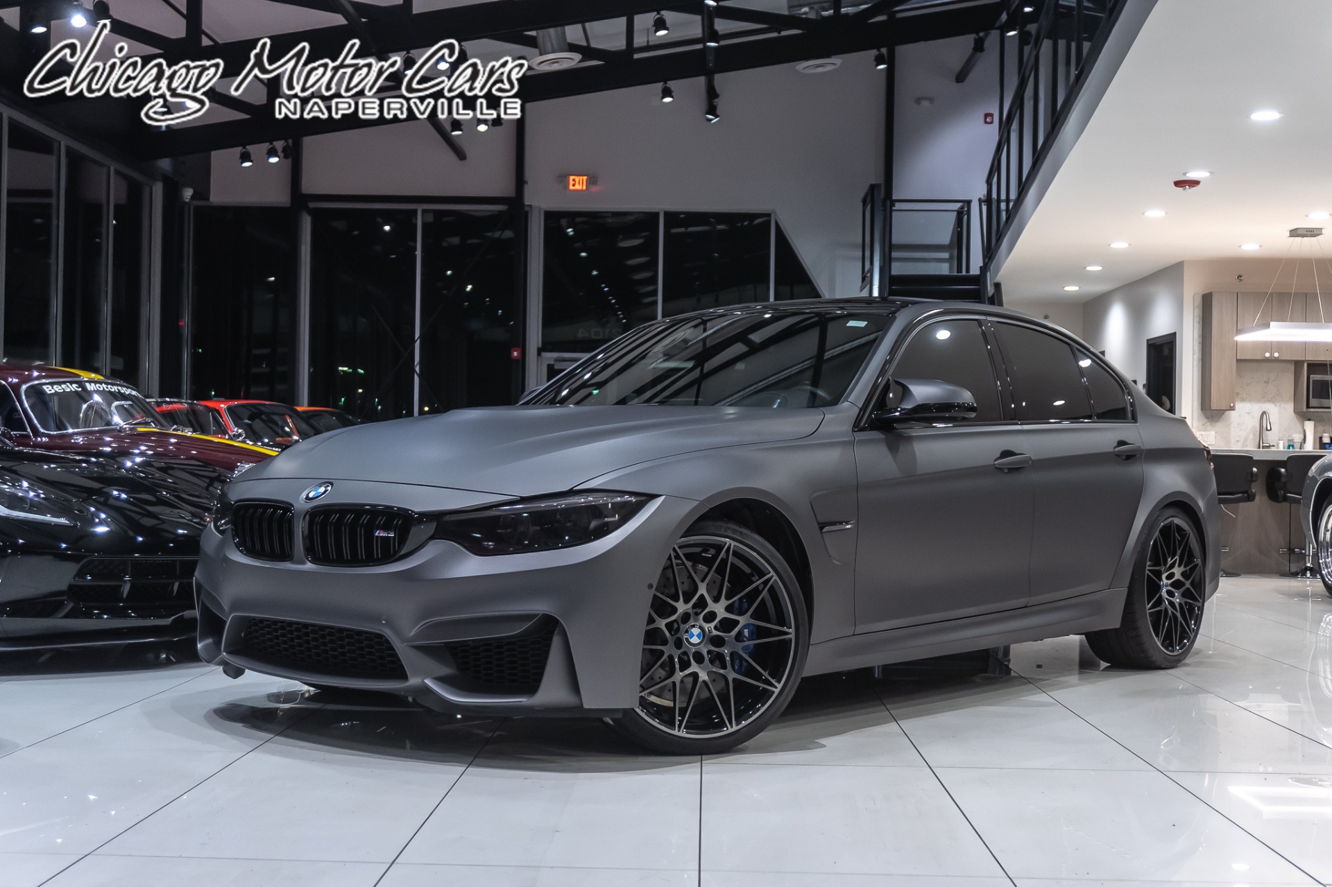 Used-2018-BMW-M3-SEDAN-6-SPEED-COMPETITION-PKG-EXECUTIVE-PKG-MATTE-GRAY-VINYL-WRAP