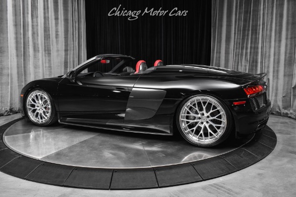 Used 2018 Audi R8 Spyder V10 plus MSRP $220,390+$25k in Upgrades Tons of Carbon Fiber Anrky Wheels for sale Sold at Chicago Motor Cars in West Chicago IL 60185 3