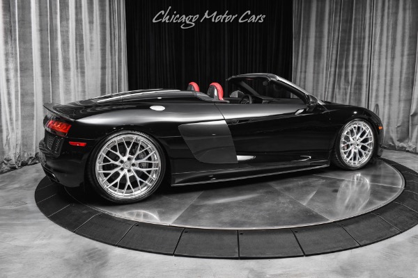Used 2018 Audi R8 Spyder V10 plus MSRP $220,390+$25k in Upgrades Tons of Carbon Fiber Anrky Wheels for sale Sold at Chicago Motor Cars in West Chicago IL 60185 5