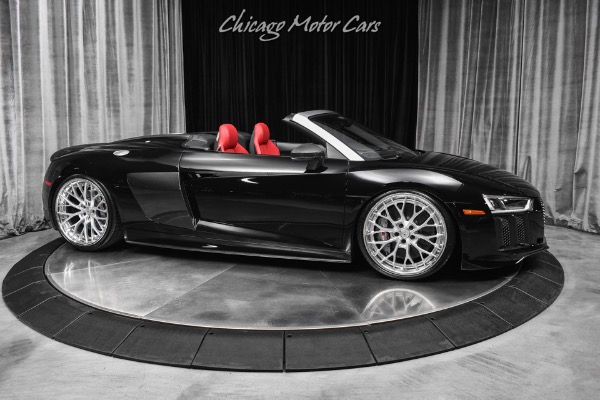 Used 2018 Audi R8 Spyder V10 plus MSRP $220,390+$25k in Upgrades Tons of Carbon Fiber Anrky Wheels for sale Sold at Chicago Motor Cars in West Chicago IL 60185 6