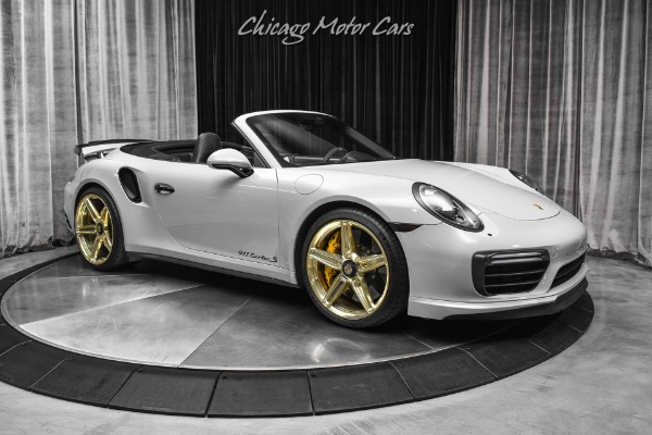 New-2017-Porsche-911-Turbo-S-Cabriolet-Convertible-MSRP-224K-PTS-Fashion-Gray-LOADED