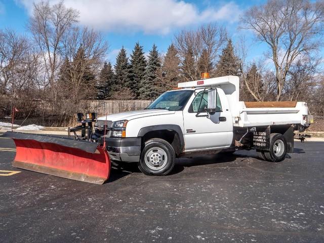 Used-2004-Chevrolet-Silverado-3500-4X4-Dump-TRUCK-PLOW---SALTER