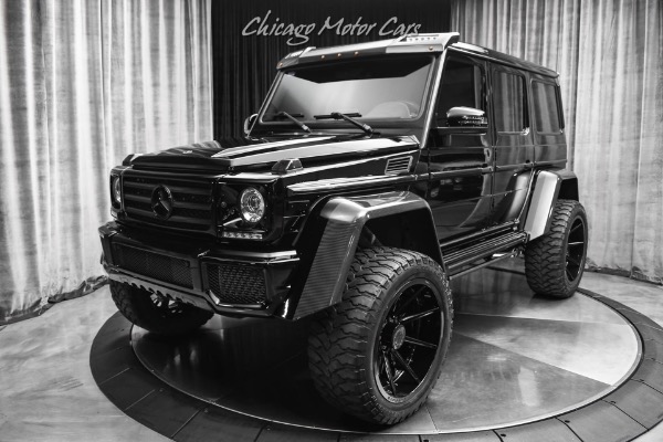 Used-2017-Mercedes-Benz-G550-4x4-Squared-SUV-Black-on-Black-Upgraded-Wheels-1-of-ONLY-300-Made-in-US-RARE