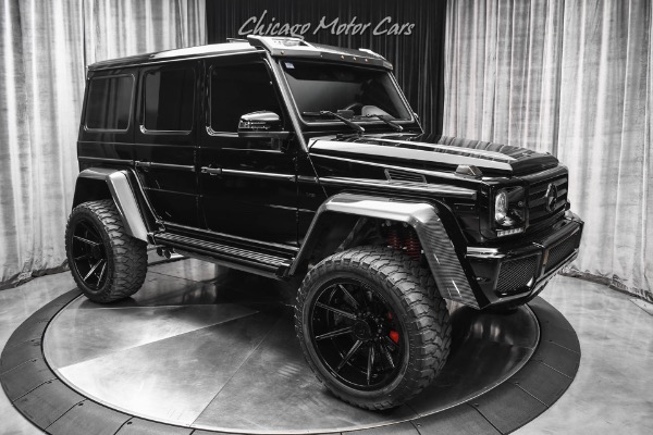 Used 2017 Mercedes-Benz G550 4x4 Squared SUV Black on Black! Upgraded Wheels! 1 of ONLY 300 Made in US! RARE! for sale Sold at Chicago Motor Cars in West Chicago IL 60185 6