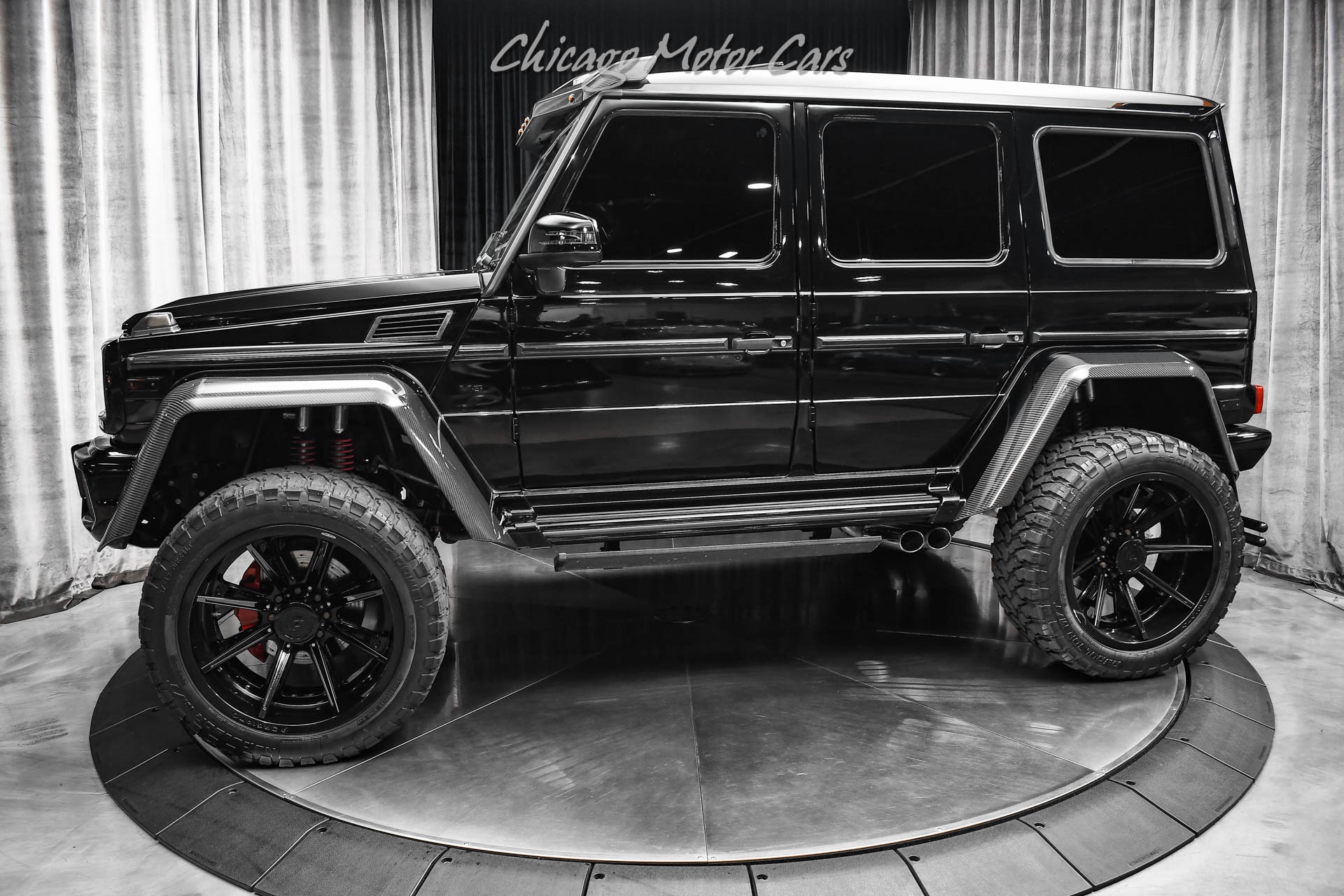 Used 2017 Mercedes-Benz G550 4x4 Squared SUV Black on Black! Upgraded Wheels! 1 of ONLY 300 Made in US! RARE! for sale Sold at Chicago Motor Cars in West Chicago IL 60185 1