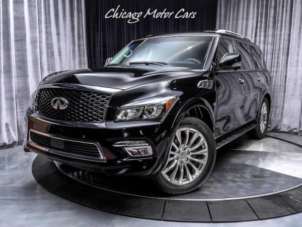Used 2015 INFINITI QX80 SUV 4WD **ORIGINAL WINDOW STICKER LIST: $75,335** for sale Sold at Chicago Motor Cars in West Chicago IL 60185 2