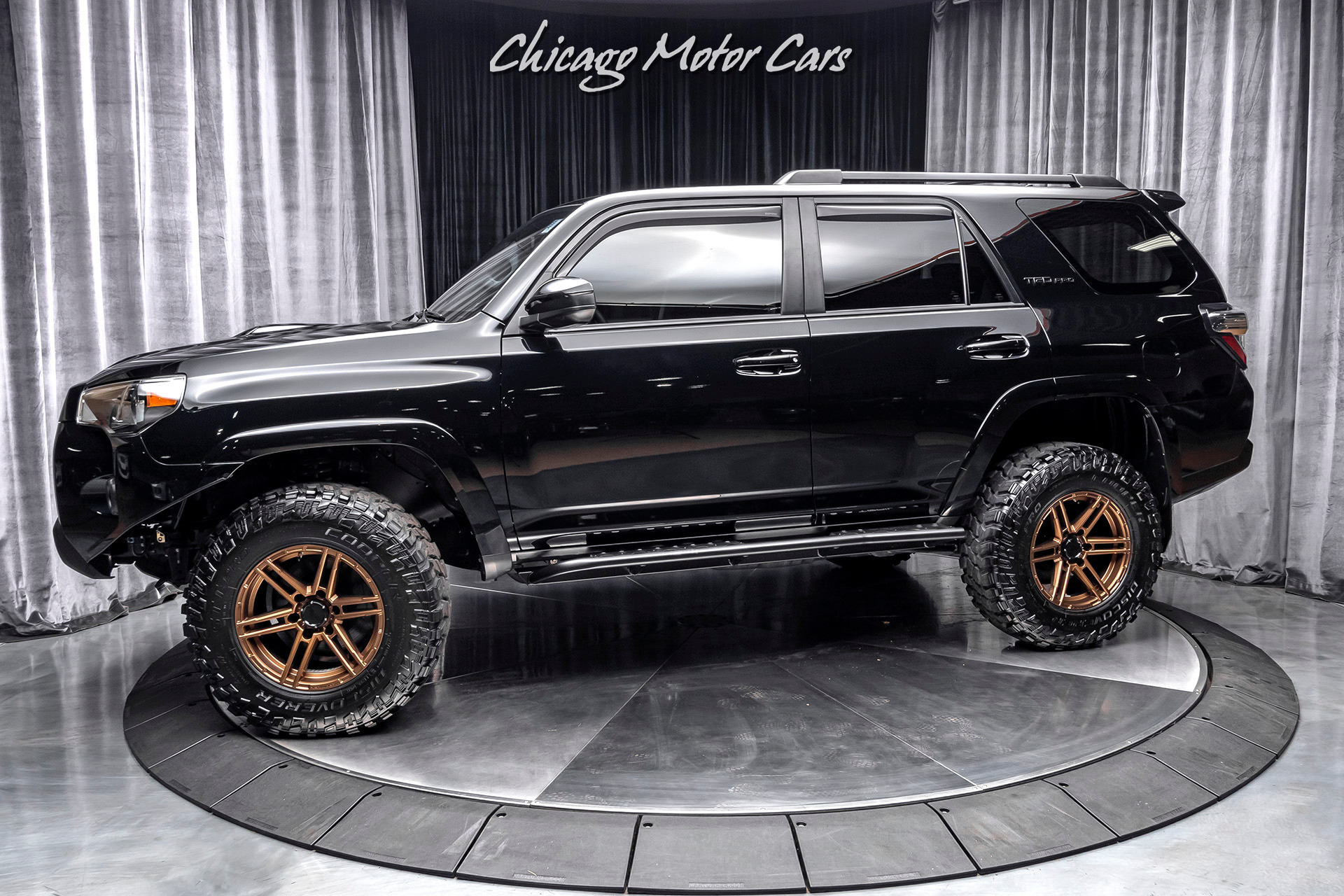 Used 15 Toyota 4runner Trd Pro 4x4 Suv 10k In Upgrades Low Miles Vorsteiner Wheels For Sale Special Pricing Chicago Motor Cars Stock a