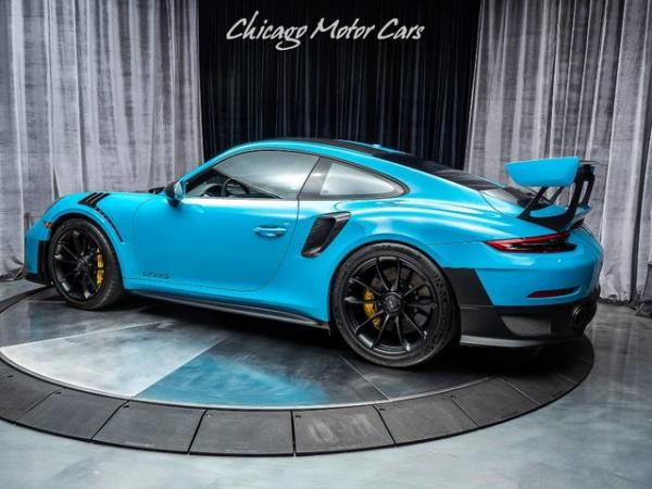 Used 2018 Porsche 911 GT2 RS Weissach **Miami Blue** 78 Miles! for sale Sold at Chicago Motor Cars in West Chicago IL 60185 3