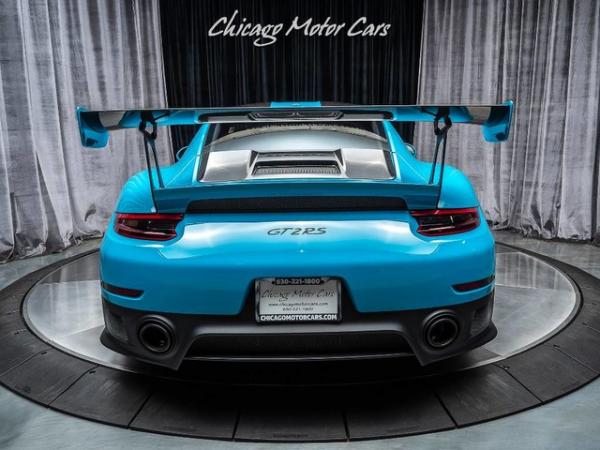 Used 2018 Porsche 911 GT2 RS Weissach **Miami Blue** 78 Miles! for sale Sold at Chicago Motor Cars in West Chicago IL 60185 4