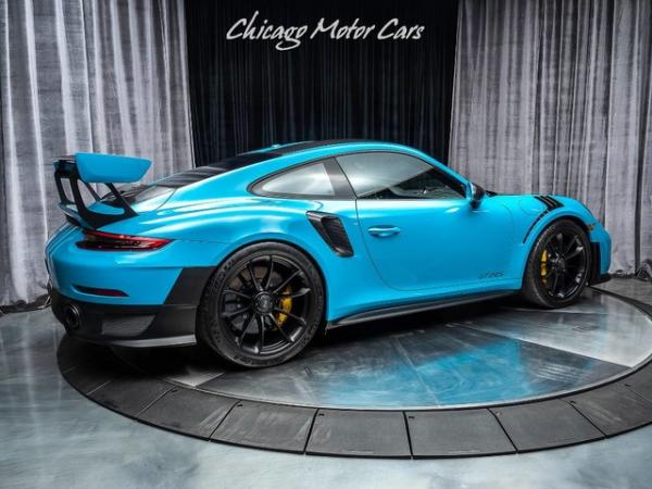 Used 2018 Porsche 911 GT2 RS Weissach **Miami Blue** 78 Miles! for sale Sold at Chicago Motor Cars in West Chicago IL 60185 5