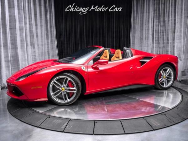 Used 2017 Ferrari 488 Spider Convertible MSRP $351,360+ for sale Sold at Chicago Motor Cars in West Chicago IL 60185 1
