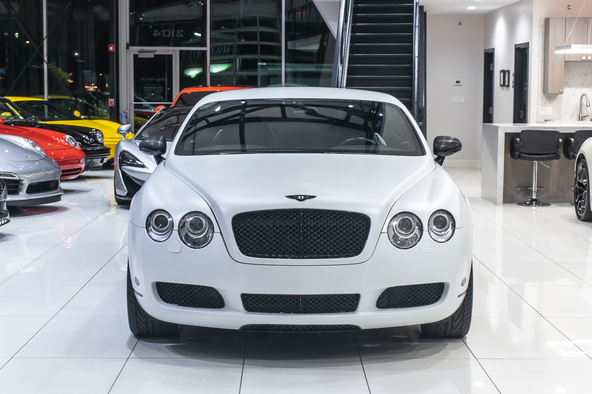 Used-2006-Bentley-Continental-GT-Coupe-MSRP-176K-Matte-White-Vinyl-Wrap-Recent-Service