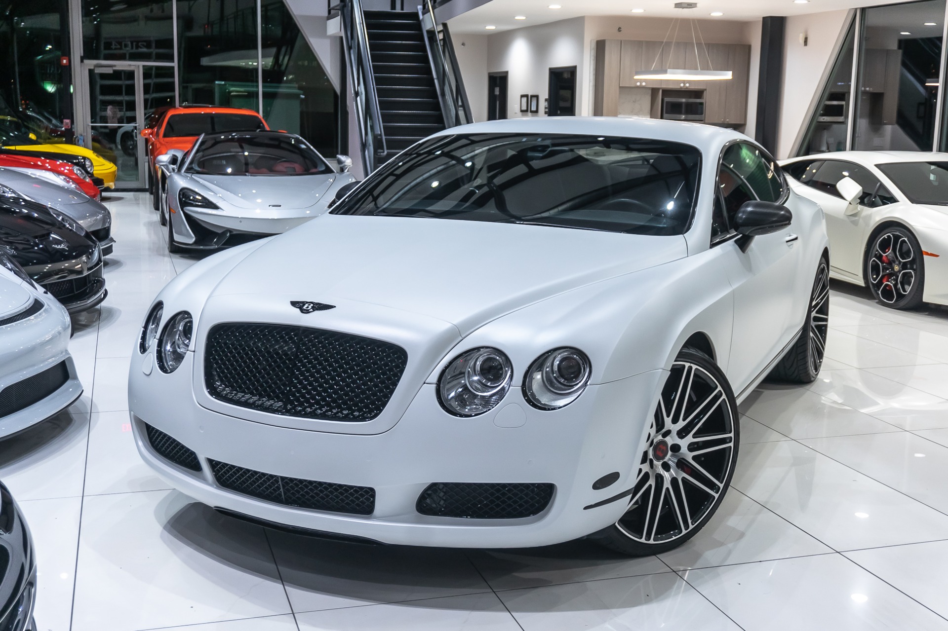 Used-2006-Bentley-Continental-GT-Coupe-MSRP-176K-Matte-White-Vinyl-Wrap-Recent-Service