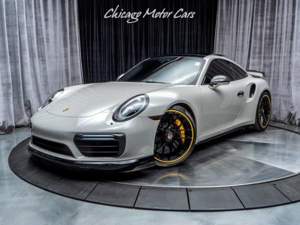 Used 2018 Porsche 911 Turbo S Coupe MSRP $212k+ KLINE Innovations Exhaust CHALK! for sale Sold at Chicago Motor Cars in West Chicago IL 60185 2