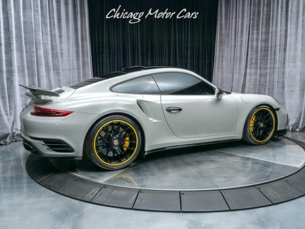 Used 2018 Porsche 911 Turbo S Coupe MSRP $212k+ KLINE Innovations Exhaust CHALK! for sale Sold at Chicago Motor Cars in West Chicago IL 60185 5