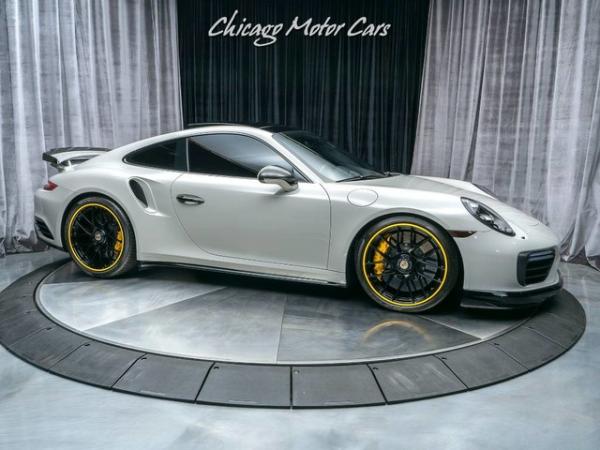 Used 2018 Porsche 911 Turbo S Coupe MSRP $212k+ KLINE Innovations Exhaust CHALK! for sale Sold at Chicago Motor Cars in West Chicago IL 60185 6