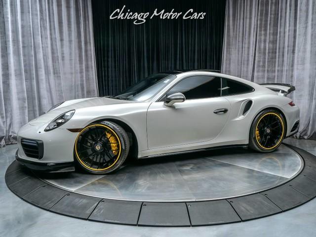 Used 2018 Porsche 911 Turbo S Coupe MSRP $212k+ KLINE Innovations Exhaust CHALK! for sale Sold at Chicago Motor Cars in West Chicago IL 60185 1