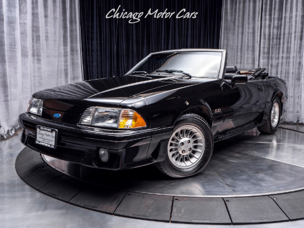 Used 1990 Ford Mustang GT Convertible 100% STOCK for sale Sold at Chicago Motor Cars in West Chicago IL 60185 2