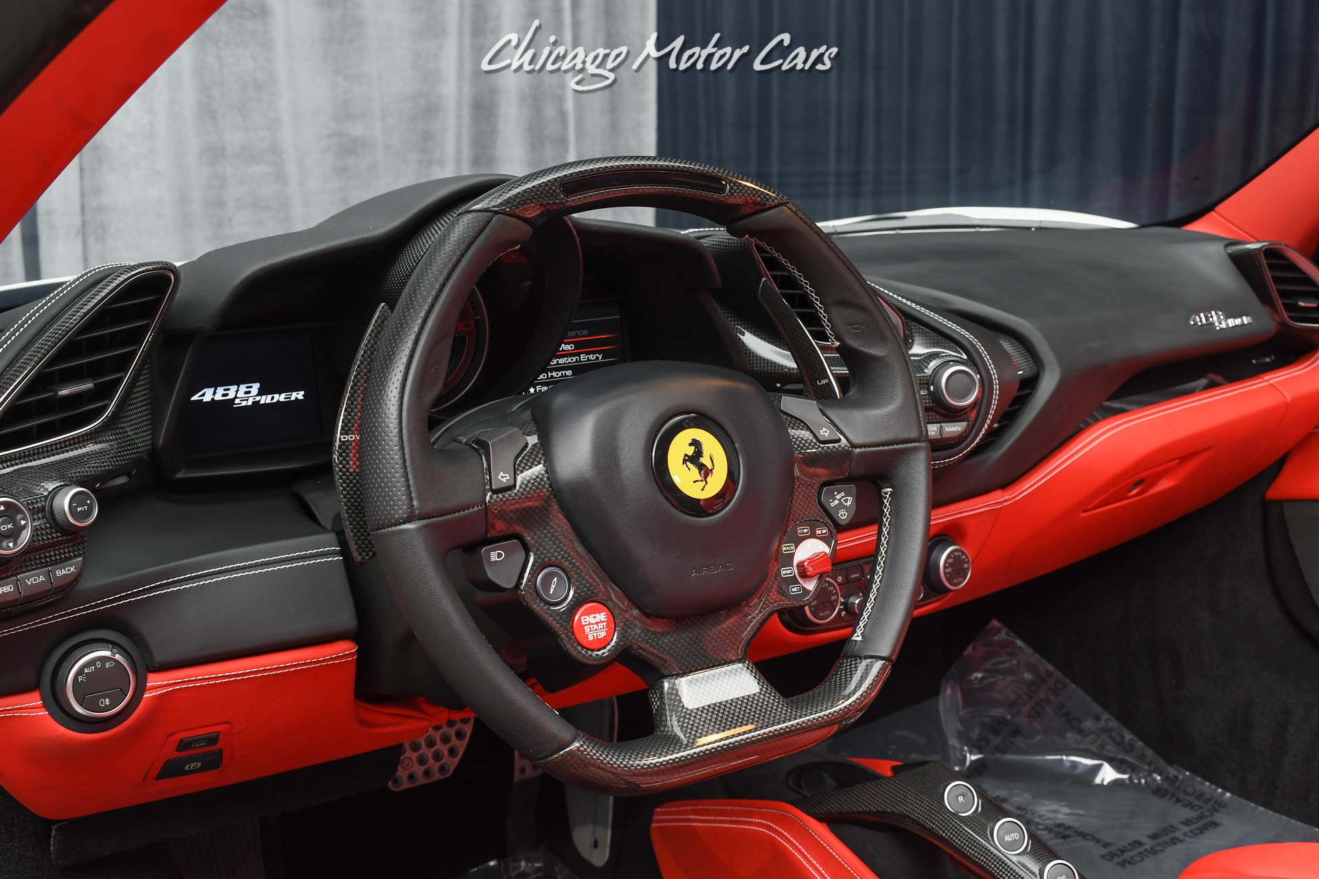 Used-2018-Ferrari-488-Spider-Convertible-Carbon-Fiber-Anrkys-Novitec-Loaded-Serviced-Upgrades-Best-Spec