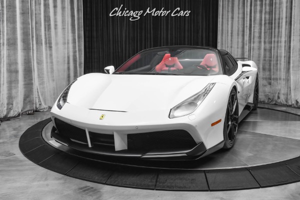 Used-2018-Ferrari-488-Spider-Convertible-Carbon-Fiber-Anrkys-Novitec-Loaded-Serviced-Upgrades-Best-Spec