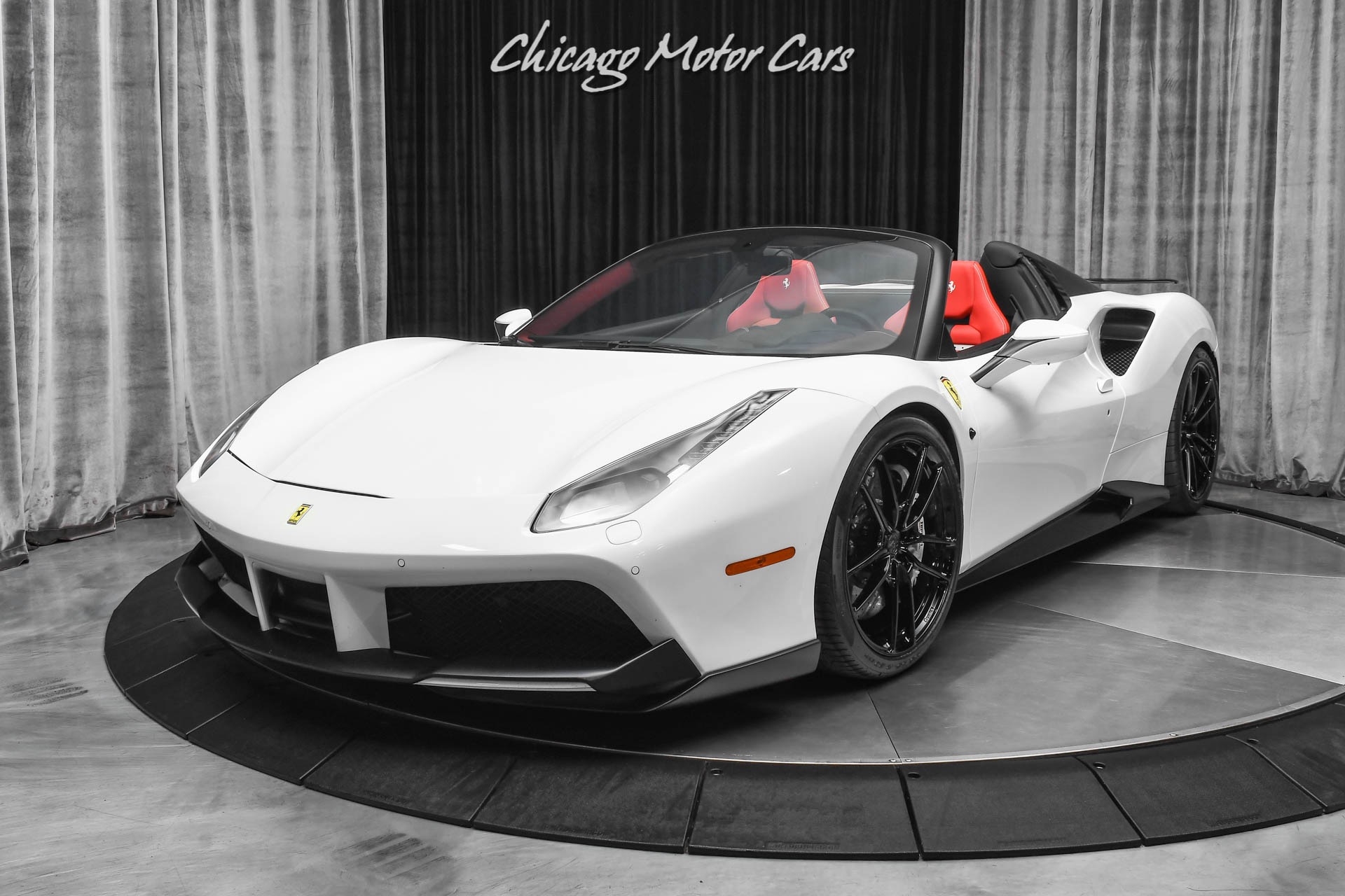 Used-2018-Ferrari-488-Spider-Convertible-Carbon-Fiber-Anrkys-Novitec-Loaded-Serviced-Upgrades-Best-Spec