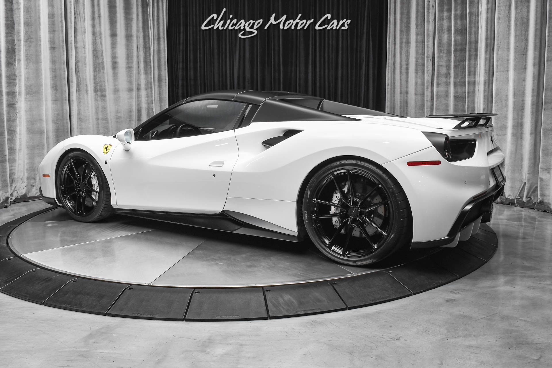 Used-2018-Ferrari-488-Spider-Convertible-Carbon-Fiber-Anrkys-Novitec-Loaded-Serviced-Upgrades-Best-Spec