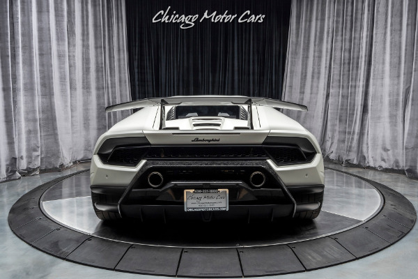 Used 2018 Lamborghini Huracan LP640-4 Performante VF SUPERCHARGED **Factory Matte White** High MSRP for sale Sold at Chicago Motor Cars in West Chicago IL 60185 4