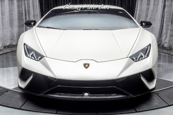 Used-2018-Lamborghini-Huracan-LP640-4-Performante-VF-SUPERCHARGED-Factory-Matte-White-High-MSRP