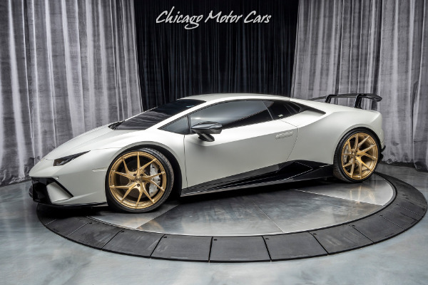 Used 2018 Lamborghini Huracan LP640-4 Performante VF SUPERCHARGED **Factory Matte White** High MSRP for sale Sold at Chicago Motor Cars in West Chicago IL 60185 1