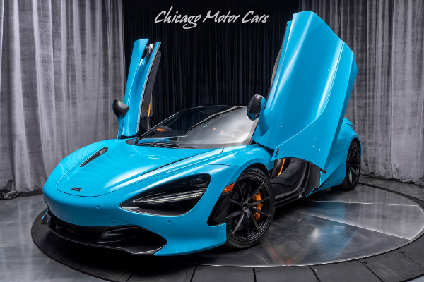 Used 2020 McLaren 720S Spider Performance MSO FISTRAL BLUE! Convertible! Carbon Fiber Loaded! for sale Sold at Chicago Motor Cars in West Chicago IL 60185 3