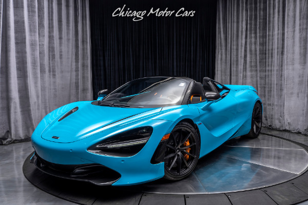 Used 2020 McLaren 720S Spider Performance MSO FISTRAL BLUE! Convertible! Carbon Fiber Loaded! for sale Sold at Chicago Motor Cars in West Chicago IL 60185 4