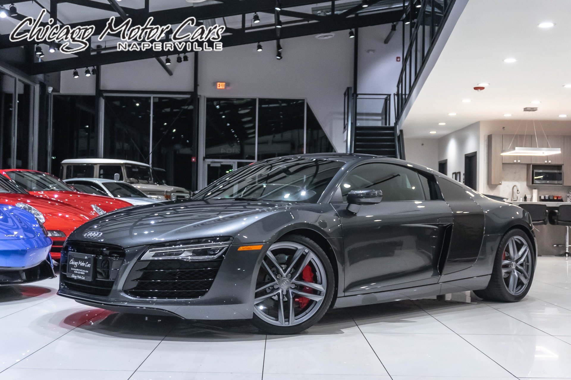 Used 2015 Audi R8 V8 Coupe quattro S tronic DIAMOND STITCH FULL LEATHER MSRP $149K+ for sale Sold at Chicago Motor Cars in West Chicago IL 60185 1