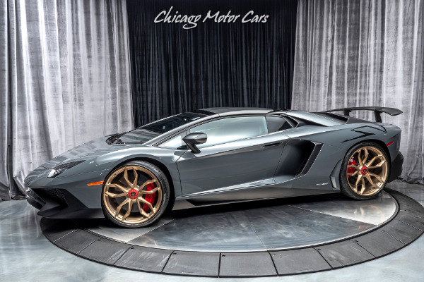 Used 2017 Lamborghini Aventador LP750-4 SV Roadster HRE Wheels! GRIGIO TELESTO! ONLY 1K MILES! for sale Sold at Chicago Motor Cars in West Chicago IL 60185 2