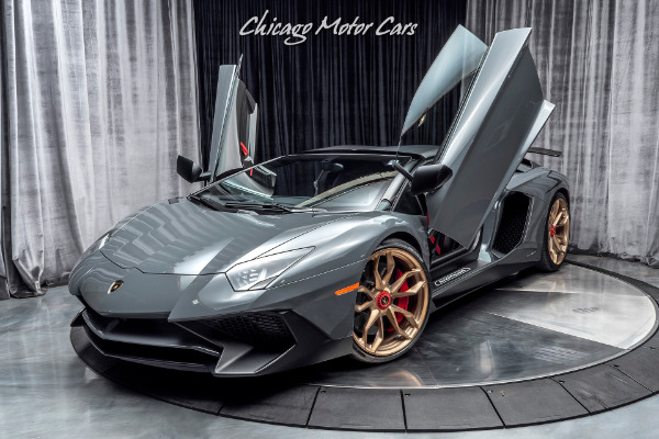 Used-2017-Lamborghini-Aventador-LP750-4-SV-Roadster-HRE-Wheels-GRIGIO-TELESTO-ONLY-1K-MILES