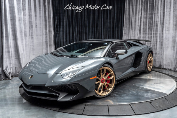 Used 2017 Lamborghini Aventador LP750-4 SV Roadster HRE Wheels! GRIGIO TELESTO! ONLY 1K MILES! for sale Sold at Chicago Motor Cars in West Chicago IL 60185 4