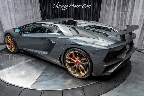 Used-2017-Lamborghini-Aventador-LP750-4-SV-Roadster-HRE-Wheels-GRIGIO-TELESTO-ONLY-1K-MILES