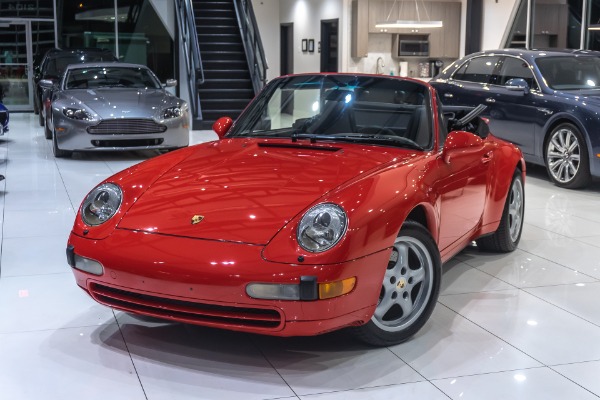 Used 1995 Porsche 911 Carrera C2 Cabriolet GUARDS RED! 6-SPEED MANUAL! for sale Sold at Chicago Motor Cars in West Chicago IL 60185 3