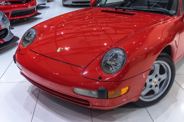 Used 1995 Porsche 911 Carrera C2 Cabriolet GUARDS RED! 6-SPEED MANUAL! for sale Sold at Chicago Motor Cars in West Chicago IL 60185 4