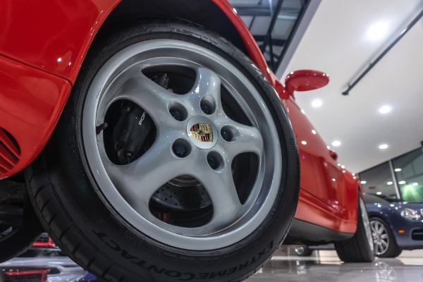 Used 1995 Porsche 911 Carrera C2 Cabriolet GUARDS RED! 6-SPEED MANUAL! for sale Sold at Chicago Motor Cars in West Chicago IL 60185 5
